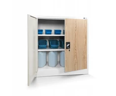 Jan Nowak Biuro spinta BEATA, 900 x 930 x 400 mm, Eco Design* : balta / sonomos ąžuolas