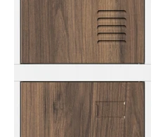Jan Nowak Spintelė darbuotojų drabužiams BHP balta / riešuto spalvos 6 durų Eco Design* IGOR 900 x 1850 x 450 mm
