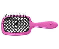 Janeke Mažas „Superbrush“ fuksijos ir juodos spalvos iššukavimo šepetys