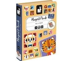 Janod Magnetibook gyvūnų dėlionės