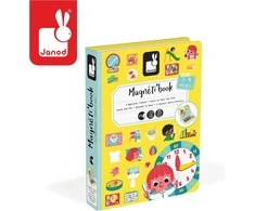 Janod Magnetibook Mokausi naudotis laikrodžiu