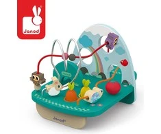 JANOD medinis ergoterapinis žaislas su kilpomis RABBIT &amp; CO