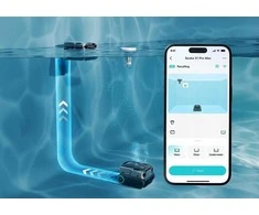 Jata Belaidis baseino valymo robotas Aiper Scuba X1 Pro Max su paviršiaus valymu