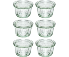 Jata WECK Round Rim Jar Muffin 165 ml, 6 vnt.