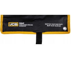 JCB 8 dalių plokščių veržliarakčių (8–24 mm) rinkinys ant lapo