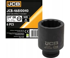 JCB Nasadka smūginis gili 3/4" 40mm (12-kątna)