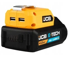 JCB USB įkrovimo adapteris su LED žibintuvėliu