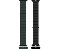 Jcpal „FlexDuo“ dirželis, skirtas „Apple Watch“ 38/40/41 mm, juodas/žalias
