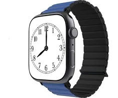Jcpal Dirželis FlexDuo do Apple Watch 38/40/41 mm juoda/tamsiai mėlyna