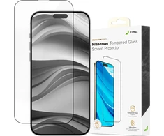 Jcpal JCPal Preserver grūdinto stiklo ekrano apsauga – grūdintas stiklas, skirtas iPhone 16 Plus, juodu rėmeliu