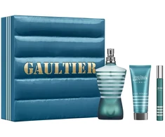 Set Jean Paul Gaultier: Le Male Eau De Toilette For Men, 125 ml + Le Male Eau De Toilette For Men, 10 ml + Le Male Cleansing Dušo želė For All Skin Types, 75 ml