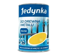 Jedynka Alkidiniai emaliniai dažai medžiui ir metalui, šviesiai raudoni, blizgūs, 0,36 l