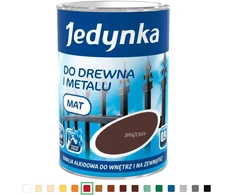 Jedynka Šviesiai raudona alkidinė emalio dažų pakuotė 0,9 l