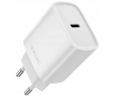 JELLICO sieninis įkroviklis EU53 PD 30W 1xUSB-C + laidas USB-C - USB-C Baltas