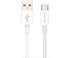 Jellico B1 Izturīgs-Mīksts Universāls USB uz USB-C Datu &amp; Ātrās uzlādes PD 20W Kabelis 1m Balts