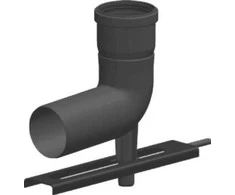Jeremias Alkūnė 87 60/80mm su atrama ir tvirtinimo bėgeliu JEREMIAS 130-PP06080-060
