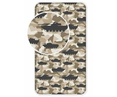 Jerry Fabrics Tank Vaikiška paklodė su guma, 90x200+25 cm