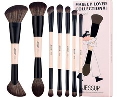JESSUP_SET 14-in-7 „Versatility Duo-End Versatility Collection“ dvipusiai makiažo šepetėliai, 7 vnt.