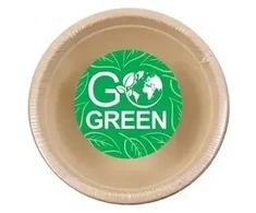 Gogreen kompostuojami cukranendrių dubenėliai Go Žalias 360ml 10vnt/0,08kg