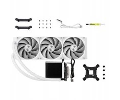 TRYX PANORAMA 360 All-in-One Liquid Cooler, 3D-AMOLED-Ekranas – 360mm, baltos spalvos