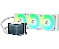 TRYX PANORAMA 360 ARGB All-in-One Liquid Cooler, 3D-AMOLED-Ekranas – 360mm, baltos spalvos