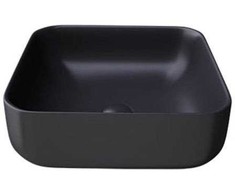 Masterjero Umywalka JetWorld WASHBASIN CATANIA 385X385X140 Matinis Juodas