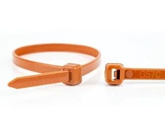JetWorld WKK Kabelinės jungtys iš plastiko rudos 200x3,6mm 100 vnt.