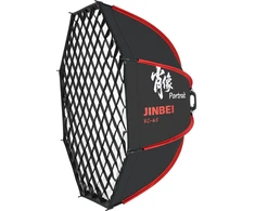 Jinbei Softbox KC-65CM su grotelėmis ir Bowens tvirtinimu