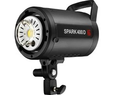 Jinbei studijinė blykstė Jinbei Spark 400D studijinė blykstė su lengvai pritvirtinamu dangteliu