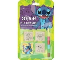 Jiri Models 3+1 antspaudai su Lilo&amp;Stitch kreidelėmis