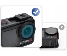 JJC 2x silikoniniai objektyvo apsaugos žiedai, skirti DJI Osmo Action 5 Pro / 4 / 3 / Lrr-ack2