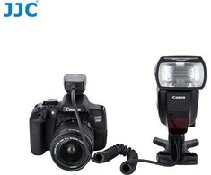 Fotoaparato priedas - JJC FC E3 Off Camera Shoe Cord (Canon OC E3, 90cm, E-TTL)