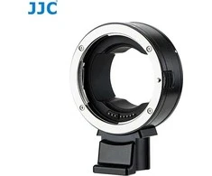 Adapteris - JJC CA EF_RF objektyvo tvirtinimo adapteris (Canon EF, RF, aliuminio lydinys, juodas)