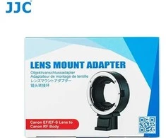 Adapteris - JJC CA EF_RF objektyvo tvirtinimo adapteris (Canon EF, RF, aliuminio lydinys, juodas)