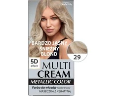 Joanna Multi kreminis Metallic Color 29 Very Light Snow Skirtas šviesiems plaukams