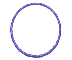 Jocca Hula Hop 6193 su 1kg apkrova, masažu, 100 cm, sulankstomas, pilvui ir juosmeniui