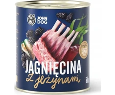 JOHN DOG Berry Line ėriena with blackberries – drėgnas ėdalas šunims – 800g