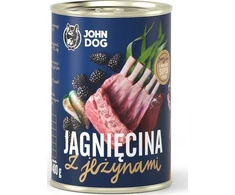 JOHN DOG Berry Line ėriena with blackberries – drėgnas ėdalas šunims – 400g