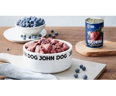 JOHN DOG Berry line jautiena with blueberries – drėgnas ėdalas šunims – 800g