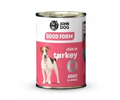 JOHN DOG Good form Rich in kalakutiena – drėgnas ėdalas šunims – 400g