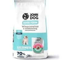 JOHN DOG Good Form Puppy Pork with jautiena – sausas Maistas šunims – 12 kg