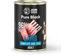 John Dog Pure Juodas dorosły ėriena šlapias Maistas šunims 400g