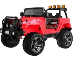 Ramiz Elektromobilis Jeep Monster 4x4, Raudona