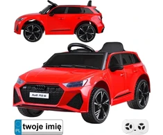 Akumuliatorinis sportinis automobilis vaikams Jokomisiada AUDI RS 6 PA0297 | spalva: raudona