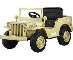 Jokomisiada Automobilis maitinamas Military Willys baterija + PA0263 nuotolinio valdymo pulteliu