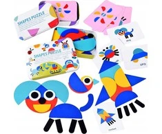Jokomisiada Montessori tangram Wooden Jigsaw Puzzle