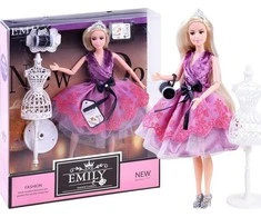 Jokomisiada Emily Doll vakarine suknele + aksesuarai ZA3137