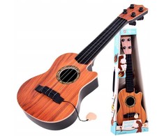 Jokomisiada Maža 4 stygų gitara vaikams, plunksninė IN0120