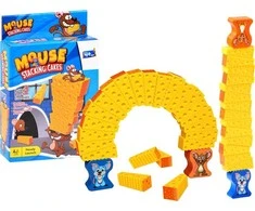 Jokomisiada Arkadinis žaidimas "Mouse Jenga" bokštas GR0499