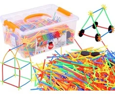 Jokomisiada Kūrybiniai vamzdžių lazdelių blokai 1000-PCS
